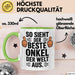Onkel Sarkastisch Sarkasmus Tasse Geschenk Lustige Geschenkidee Spruch So Sieht Der Beste Onkel Der Welt Aus Grün Trendation