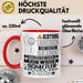 Musikwissenschaftler Geschenk Tasse Lustiger Spruch Erheben Sie Sich Der Musikwissenschaftler Betritt den Raum Rot Trendation