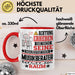 Musikberater Geschenk Tasse Lustiger Spruch Erheben Sie Sich Der Musikberater Betritt den Raum Rot Trendation