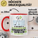 Eishockeyspieler Geschenk Tasse So Gut Kann Nur Ein Eishockeyspieler Aussehen Geschenkidee Kaffee-Becher Rot Trendation
