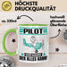 Pilot Tasse Geschenk für Pilot Der Mann Der Alles Kann Geschenkidee zum Geburtstag Grün Trendation