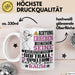 Softballspielerin Geschenk Tasse Lustiger Spruch Erheben Sie Sich Der Softballspielerin Betritt den Raum Weiß Trendation