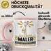 Maler Geschenk Tasse Ich Bin Maler Aber Sag Doch Einfach Superheld Lustige Geschenkdiee für Maler Kaffee-Becher Rosa Trendation