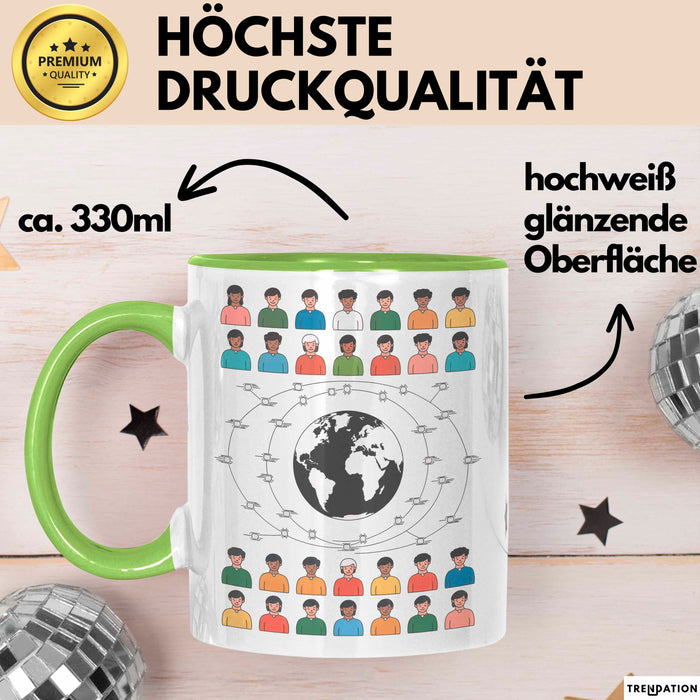 Soziologe Tasse Geschenk Lustige Geschenkidee Spruch Für Gesellschafts Denker Grün Trendation