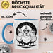 Huhn Tier Bauer Sonnenbrille Tasse Becher Geschenk Lustige Geschenkidee Spruch Blau Trendation