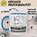 Mathematiker Geschenk Tasse Ich Bin Mathematiker Aber Sag Doch Einfach Superheld Lustige Geschenkdiee für Mathematiker Kaffee-Becher Blau Trendation