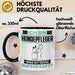 Hundepfleger Tasse Geschenk für Hundepfleger Geburtstag Lustiger Spruch Kaffee-Becher Was Ist Deine Superkraft Schwarz Trendation