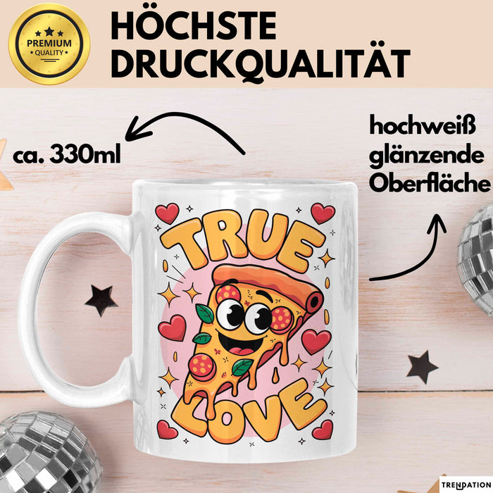 Pizza Liebhaber Tasse Geschenk Lustige Geschenkidee Spruch Für Käse Liebhaber Weiß Trendation