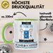 Aquarium-Hobbyistin Tasse Geschenk Becher Stark Attraktiv Furchtlos Aquarium-Hobbyistin Lustige Geschenkidee Grün Trendation