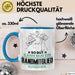 Bandmitglied Geschenk Tasse So Gut Kann Nur Ein Bandmitglied Aussehen Geschenkidee Kaffee-Becher Blau Trendation