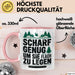 Holzarbeiter Tischler Tasse Geschenk Lustige Geschenkidee Scharf Genug Um Sie Alle Flach zu Legen Rosa Trendation