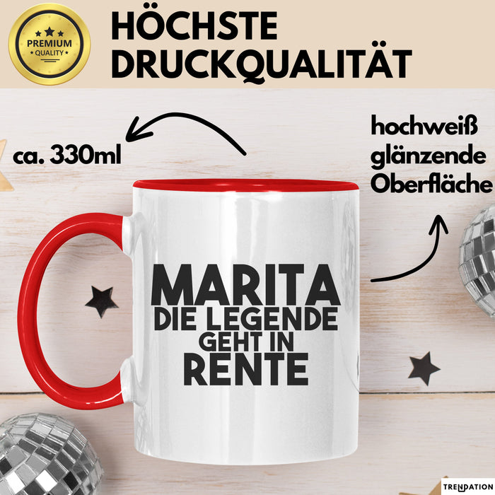Marita Tasse Marita – Die Legende Geht In Rente Geschenk