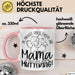 Mutter Geschenk Tasse Mama Du Machst Einen Tollen Job Alles Gute Zum Muttertag Geschenkidee Mütter Kaffee-Becher Rosa Trendation