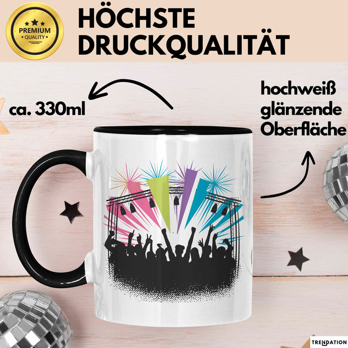 Festivalgänger Tasse Geschenkidee für Live Musik Süchtige Trendation