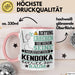 Kendoka Geschenk Tasse Lustiger Spruch Erheben Sie Sich Der Kendoka Betritt den Raum Rosa Trendation