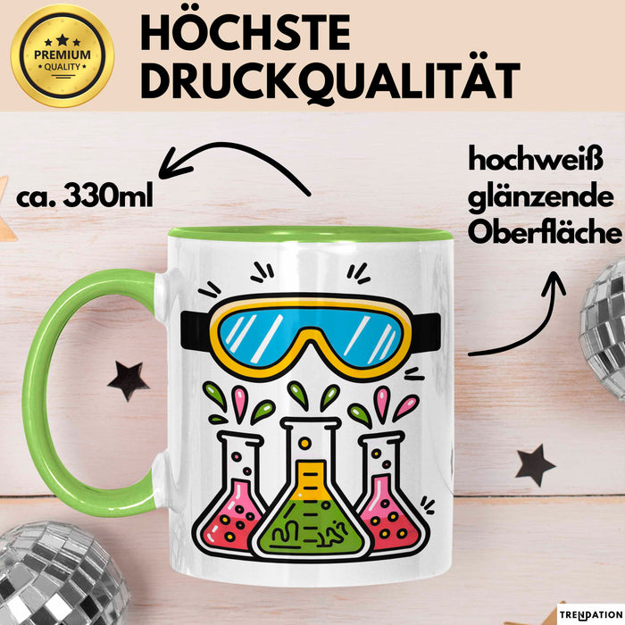 Laborant Tasse Geschenk Lustige Geschenkidee Spruch Für Labor Profis Grün Trendation
