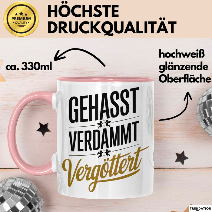 Onkel Sarkastisch Sarkasmus Tasse Geschenk Lustige Geschenkidee Spruch Gehasst Verdammt Vergöttert Rosa Trendation