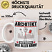 Architekt Tasse Geschenk für Architekt Der Mann Der Alles Kann Geschenkidee zum Geburtstag Weiß Trendation