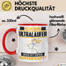 Ultraläufer Tasse Geschenk für Ultraläufer Geburtstag Lustiger Spruch Kaffee-Becher Was Ist Deine Superkraft Rot Trendation