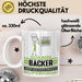 Bäcker Geschenk Tasse Ich Bin Bäcker Aber Sag Doch Einfach Superheld Lustige Geschenkdiee für Bäcker Kaffee-Becher Weiß Trendation