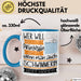Schwimmerin Tasse Geschenk Spruch Wer Will Schon Prinzessin Sein Wenn Man Auch Schwimmerin Sein Kann Blau Trendation