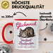 Schüler Abschluss Tasse Geschenk Lustige Geschenkidee Spruch Glückwunsch Verdient Bestanden Rot Trendation