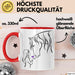 Pferde Tierliebhaber Mädchen Tasse Geschenk Lustige Geschenkidee Spruch Rot Trendation