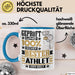 Athlet Geschenk Lustiger Spruch für Athlet Geschenkidee Bester Athlet Der Welt Blau Trendation