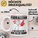 Fußballfan Tasse Geschenk für Fußballfan Der Mann Der Alles Kann Geschenkidee zum Geburtstag Weiß Trendation