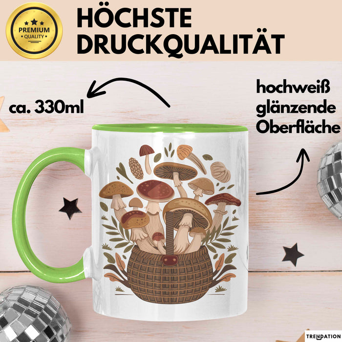 Sammler Tasse Geschenkidee für Wildnahrungs Entdecker Grün Trendation