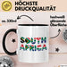 Südafrika Flagge Südafrikanisch Tasse Geschenk Lustige Geschenkidee Spruch Trendation