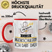 Geschenk für Musikschülerin Tasse Lustige Geschenkidee Geburtstag Ich Bin Musikschülerin Ich Darf Das Rot Trendation