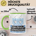 Synchronschwimmerin Geschenk Tasse Ich Bin Synchronschwimmerin Aber Sag Doch Einfach Superheld Lustige Geschenkdiee für Synchronschwimmerin Kaffee-Becher Grün Trendation