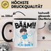 Tasse BÄÄM Ich bin 7 Kindergeburtstagsgeschenk mit DabTanz Schwarz Trendation