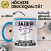Jäger Tasse Geschenk für Jäger Der Mann Der Alles Kann Geschenkidee zum Geburtstag Blau Trendation