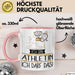 Geschenk für Athletin Tasse Lustige Geschenkidee Geburtstag Ich Bin Athletin Ich Darf Das Rosa Trendation