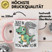 T-Rex Tasse Geschenk Just Be Whatever You Want To Be Dinsosaurier Rosa Trendation