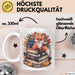 Fuchs Tierliebhaber Tasse Geschenk Lustige Geschenkidee Spruch Ästhetischer Fuchs Mit Buchlesung Weiß Trendation
