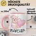 Tasse Teddybär mit Herz lustiges Geschenk für Kinder oder Valentinstag Rosa Trendation