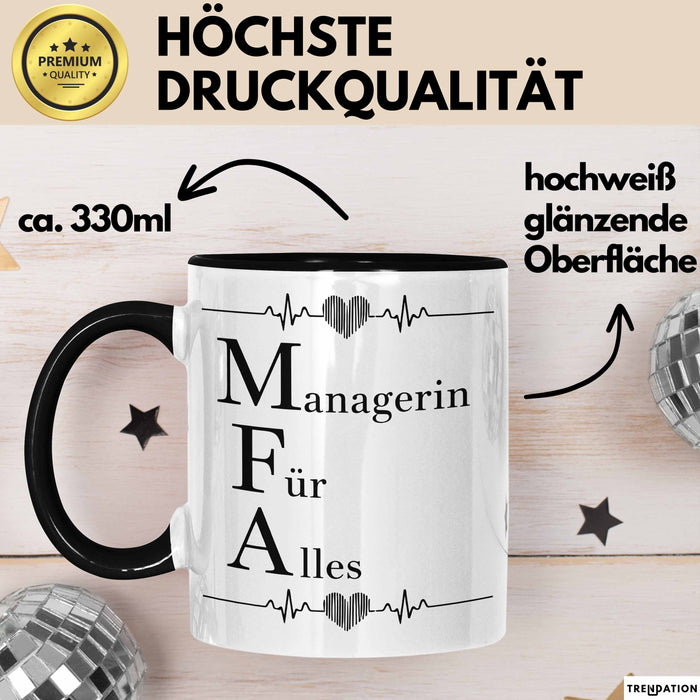 Medizinischer Assistent Arzt Tasse Geschenk Lustige Geschenkidee Spruch Managerin Für Alles Trendation
