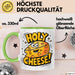 Käseliebhaber Tasse Geschenkidee Holy Cheese für Käse Esser Grün Trendation