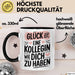 Office Arbeitskollege Tasse Geschenk Lustige Geschenkidee Spruch Glück Ist, Eine Kollegin Wie Dich Zu Haben Schwarz Trendation