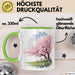 Frühlingszeit Tasse Geschenkidee für Naturliebhaber Grün Trendation