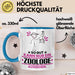 Zoologe Geschenk Tasse So Gut Kann Nur Ein Zoologe Aussehen Geschenkidee Kaffee-Becher Blau Trendation