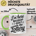 Arbeit Tasse Geschenk Im Here Because I Didnt Win Lottery Geschenkidee Job Grün Trendation