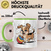 Hunde Liebhaber Tasse Geschenkidee für Hundefreunde Grün Trendation