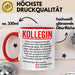 Büroarbeit Kollege Wertschätzung Tasse Geschenk Lustige Geschenkidee Spruch Kollegin Rot Trendation