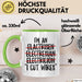 Elektriker Tasse Geschenk Im An Electrician I Cut Wires Geschenkidee Beruf Grün Trendation