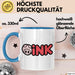 Schweinezüchter Schweine Tier Tasse Becher Geschenk Lustige Geschenkidee Spruch Grunz Blau Trendation