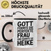 Heike Tasse Geschenk Gott Formte Die Perfekte Frau Heike Geschenkidee Schwarz Trendation